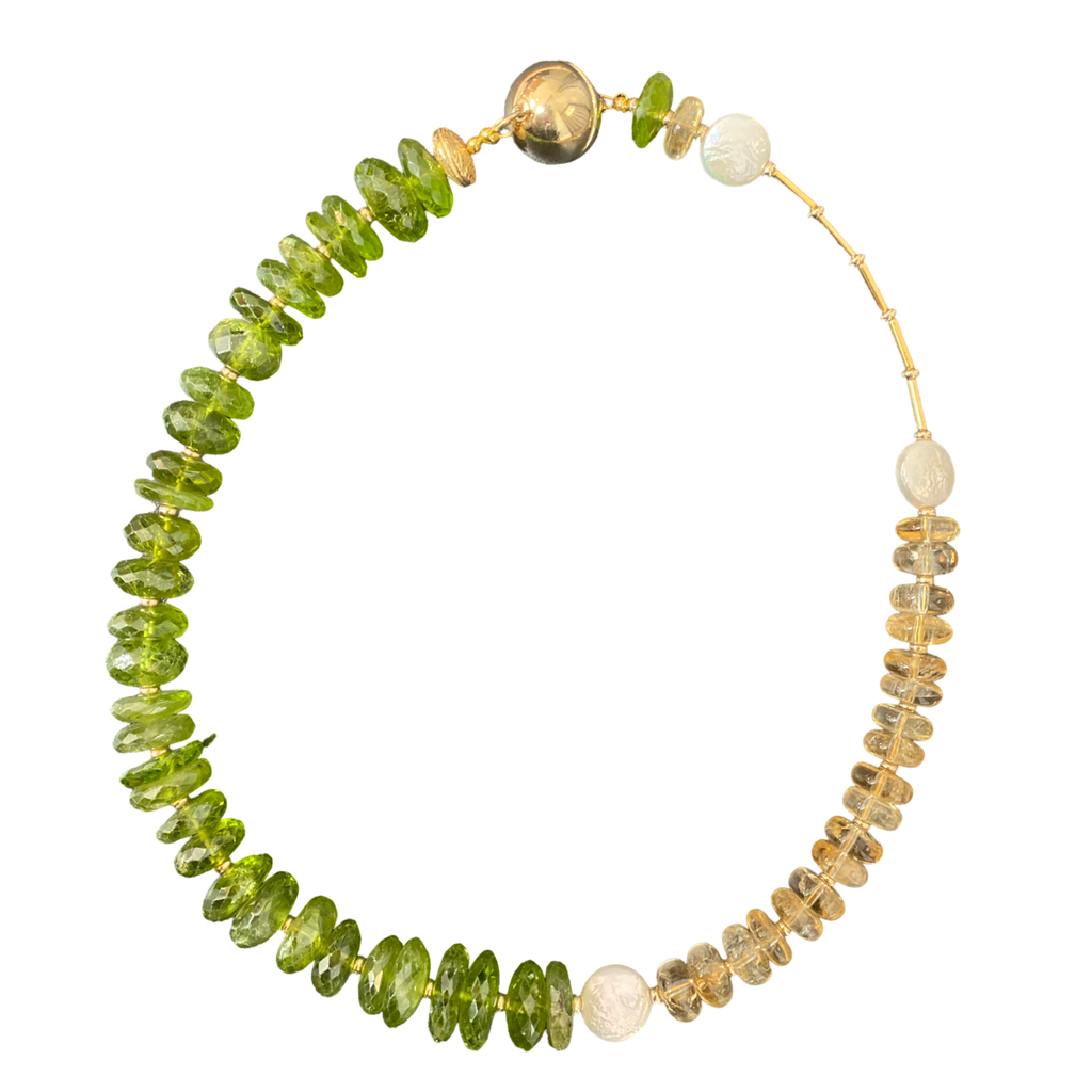 Peridot Citrine Necklace