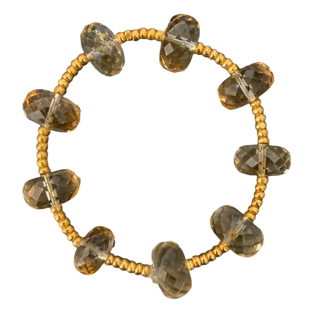 Citrine + Gold bracelet