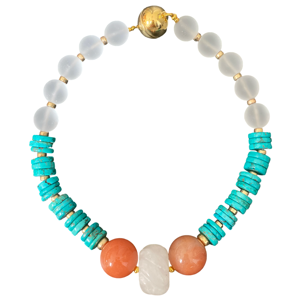 Turquoise Coral necklace