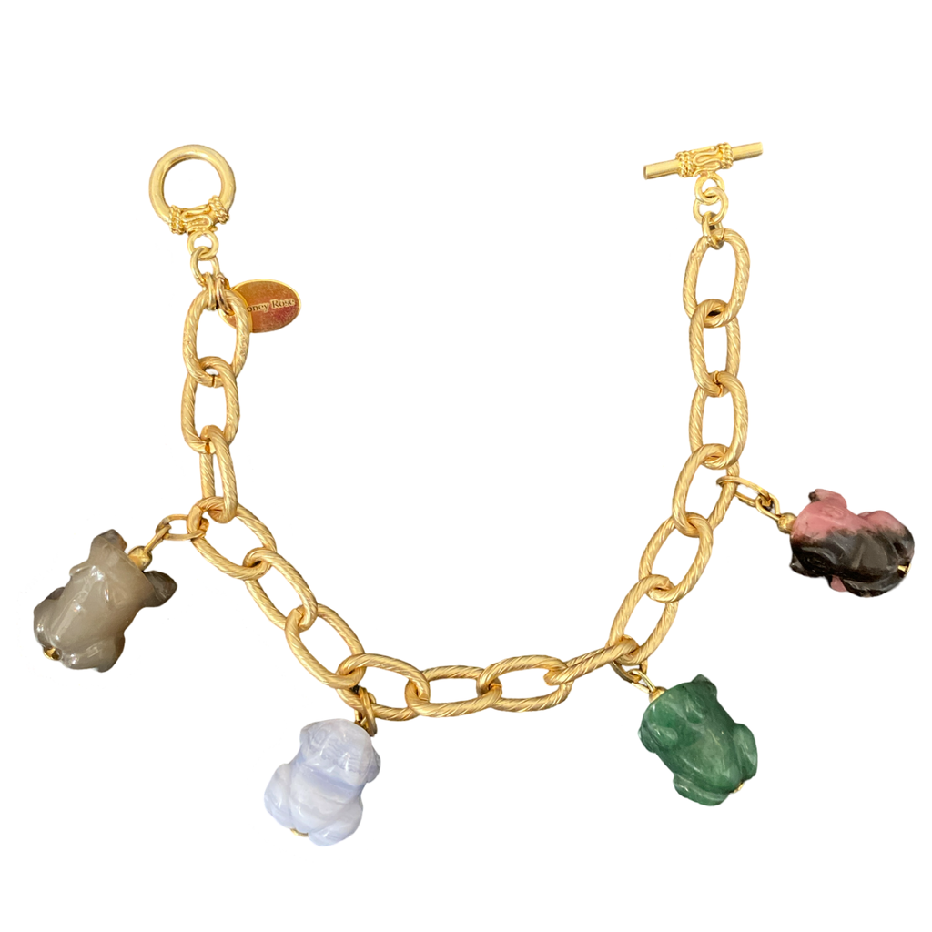 Frog charm bracelet quatro
