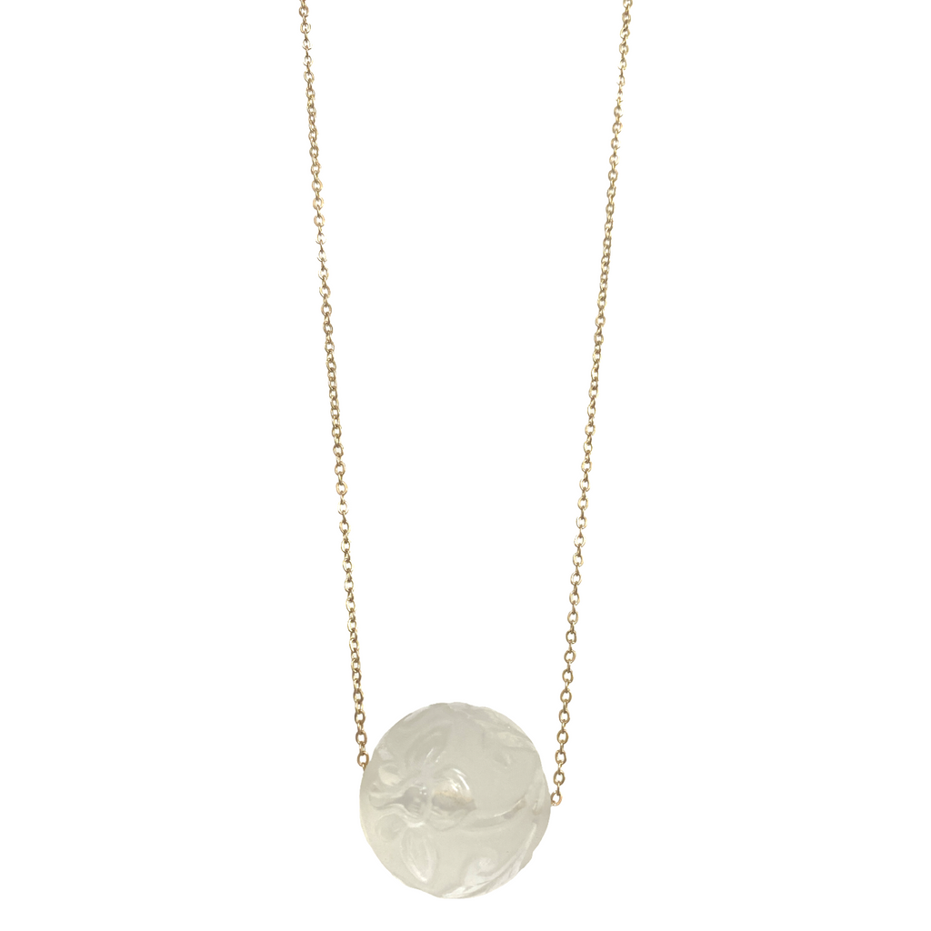 Floral Quartz Necklace