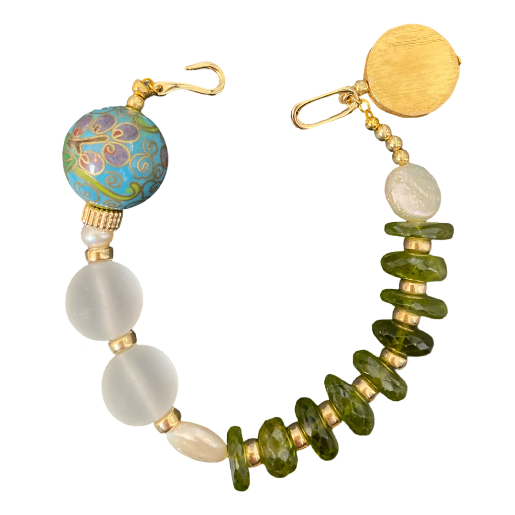 Cloisonné Peridot Dreams bracelet