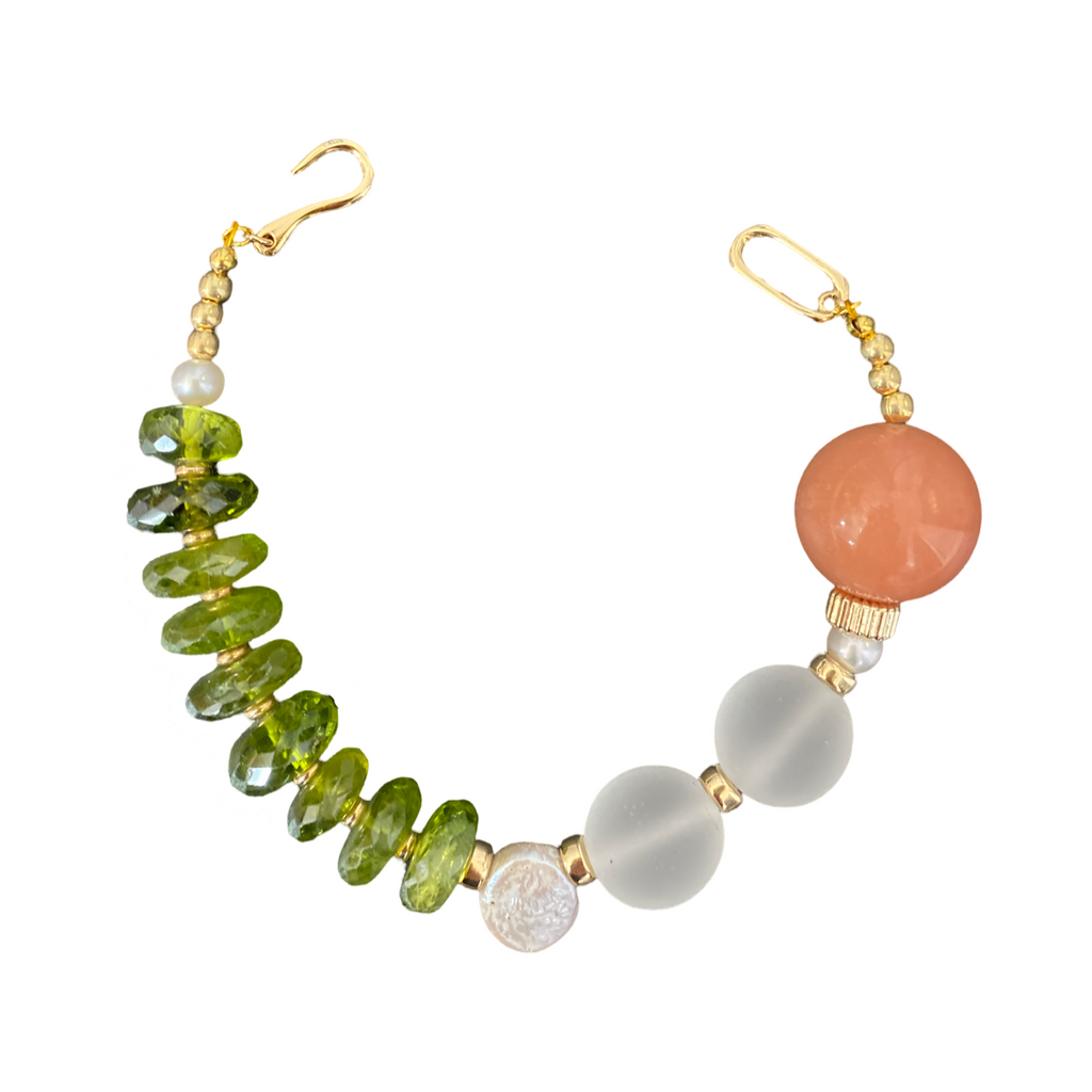 Peridot Coral dreams bracelet