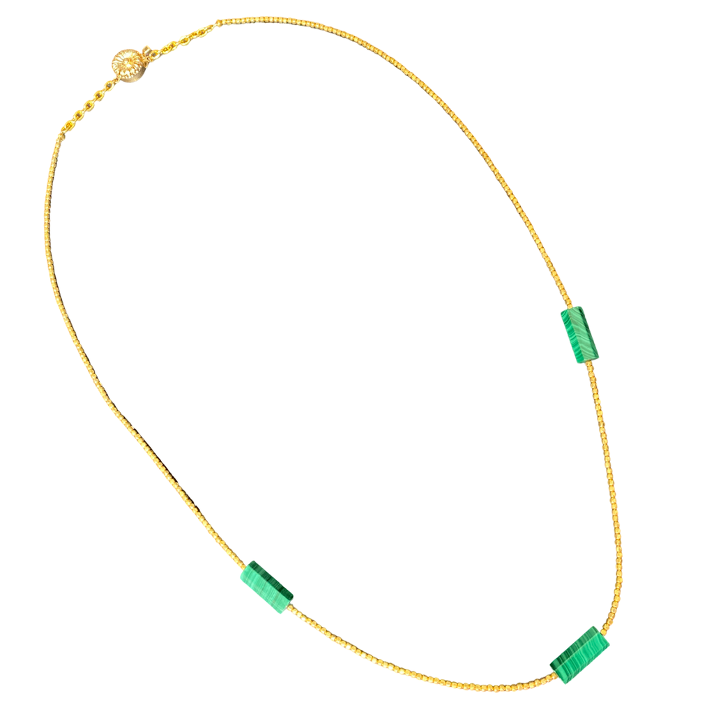 Golden Malachite Necklace
