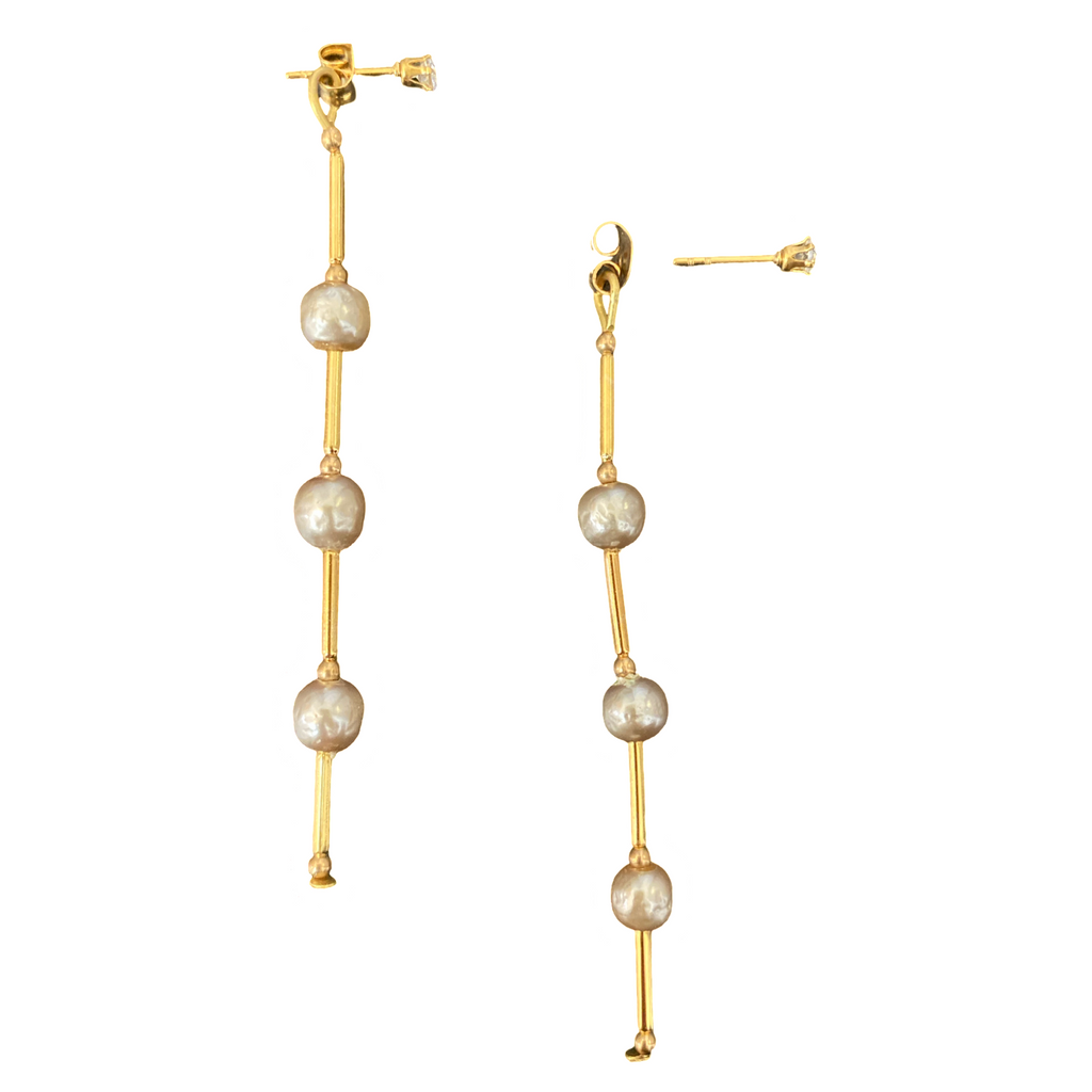 Pearl satellite Earrings