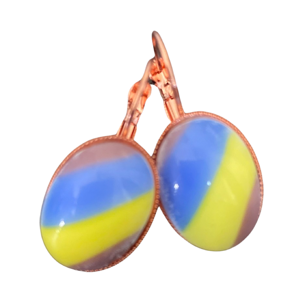 Striped Glass earrings