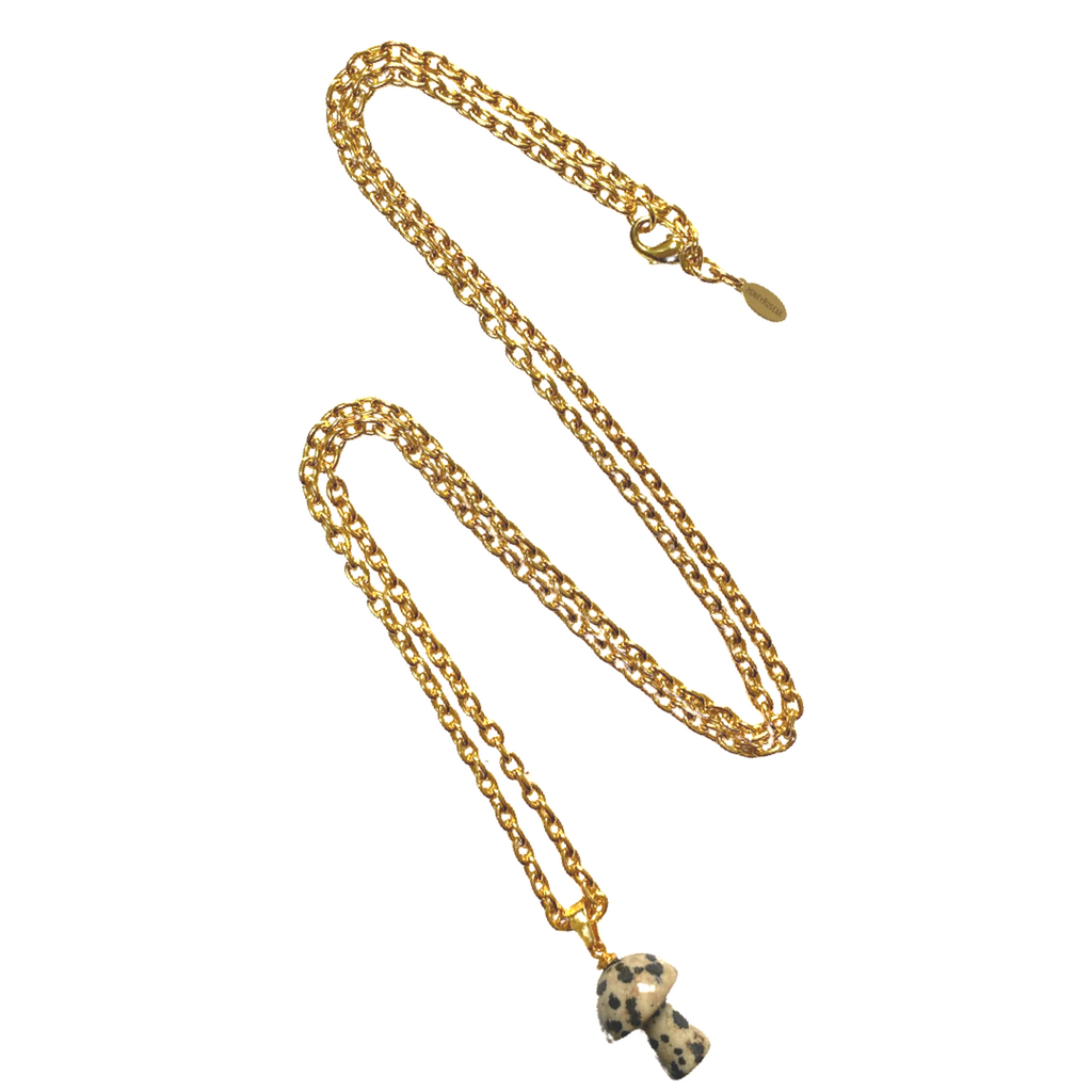 Jasper mushroom long necklaces
