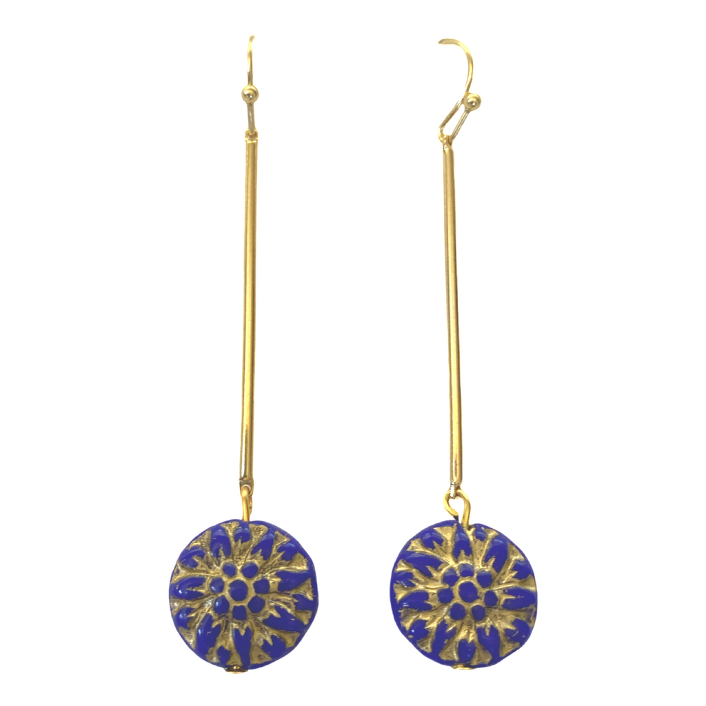 Cobalt Blue drop earrings