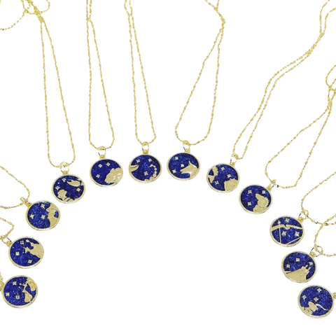 Glitter Zodiac Necklaces