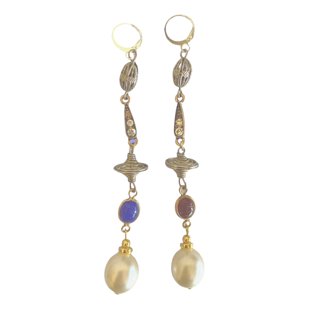 Vintage bits earrings