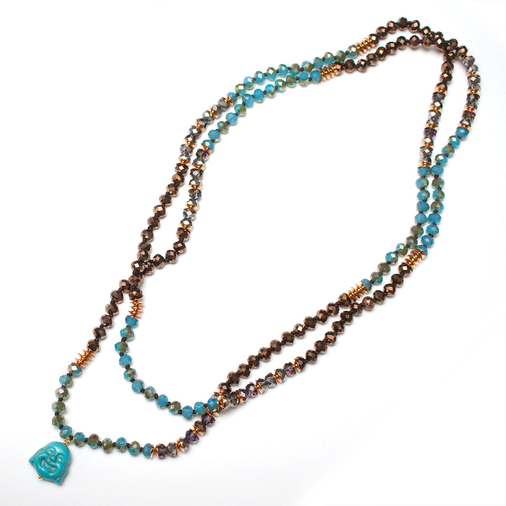 Crystal Buddha necklaces