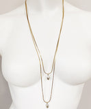 Double layered delicate necklace
