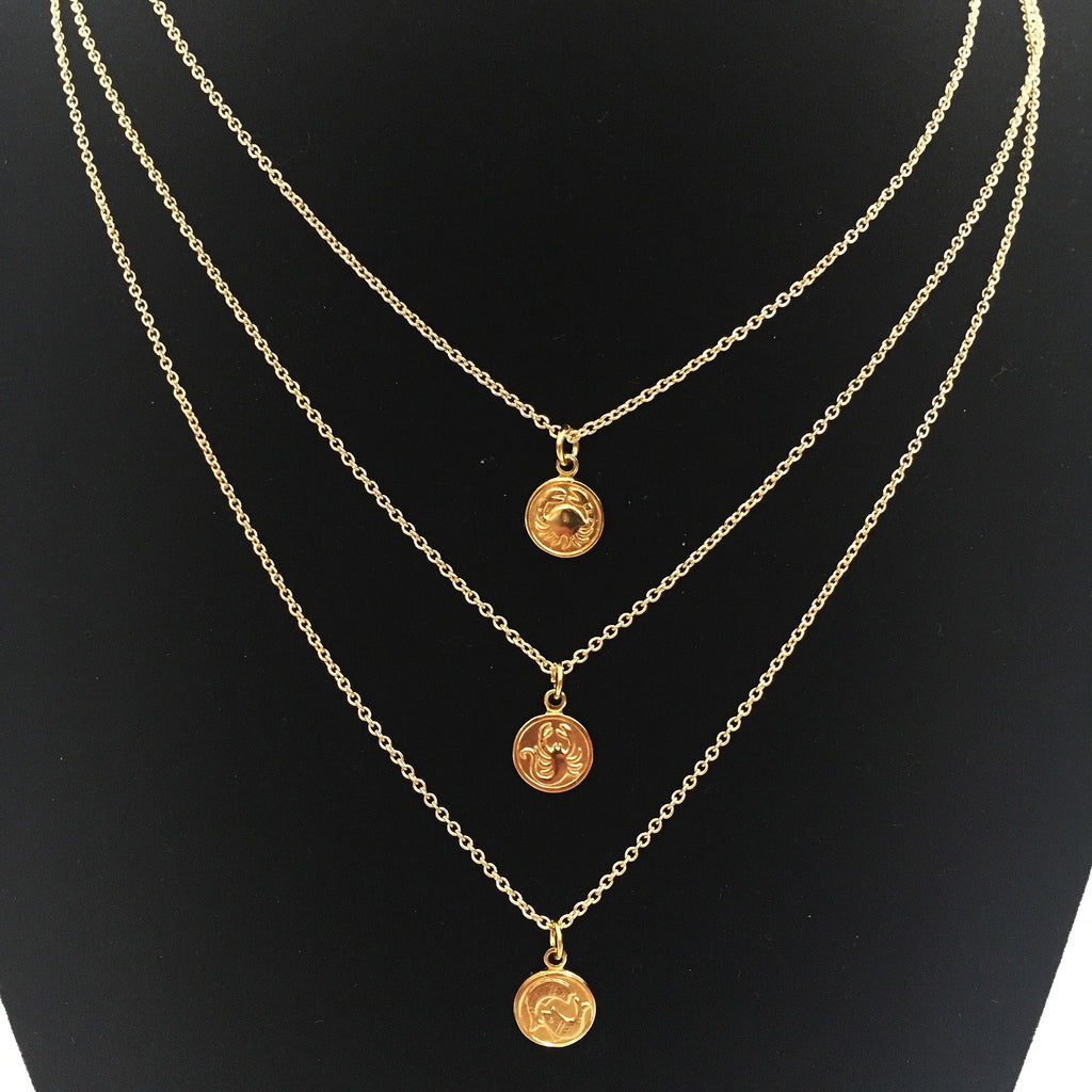 Zodiac Delicate Vintage Necklaces - Honey Rose & K