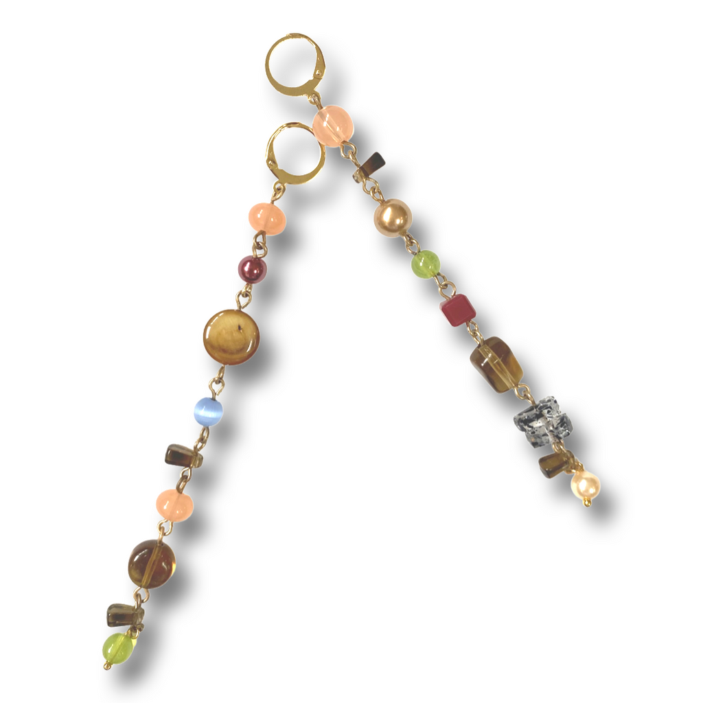Colorful beaded shoulder dusters