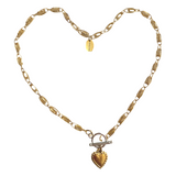 Heart toggle necklaces