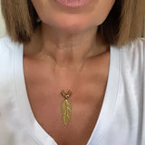 Feather necklaces