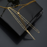 Long dagger necklace