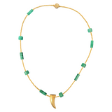 Golden Horn Malachite Necklace