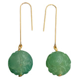 Chrysoprase Drop Hook Earrings