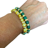 Double wrap bracelet + necklace