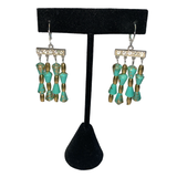 Czech Glass Chandelier Earrings