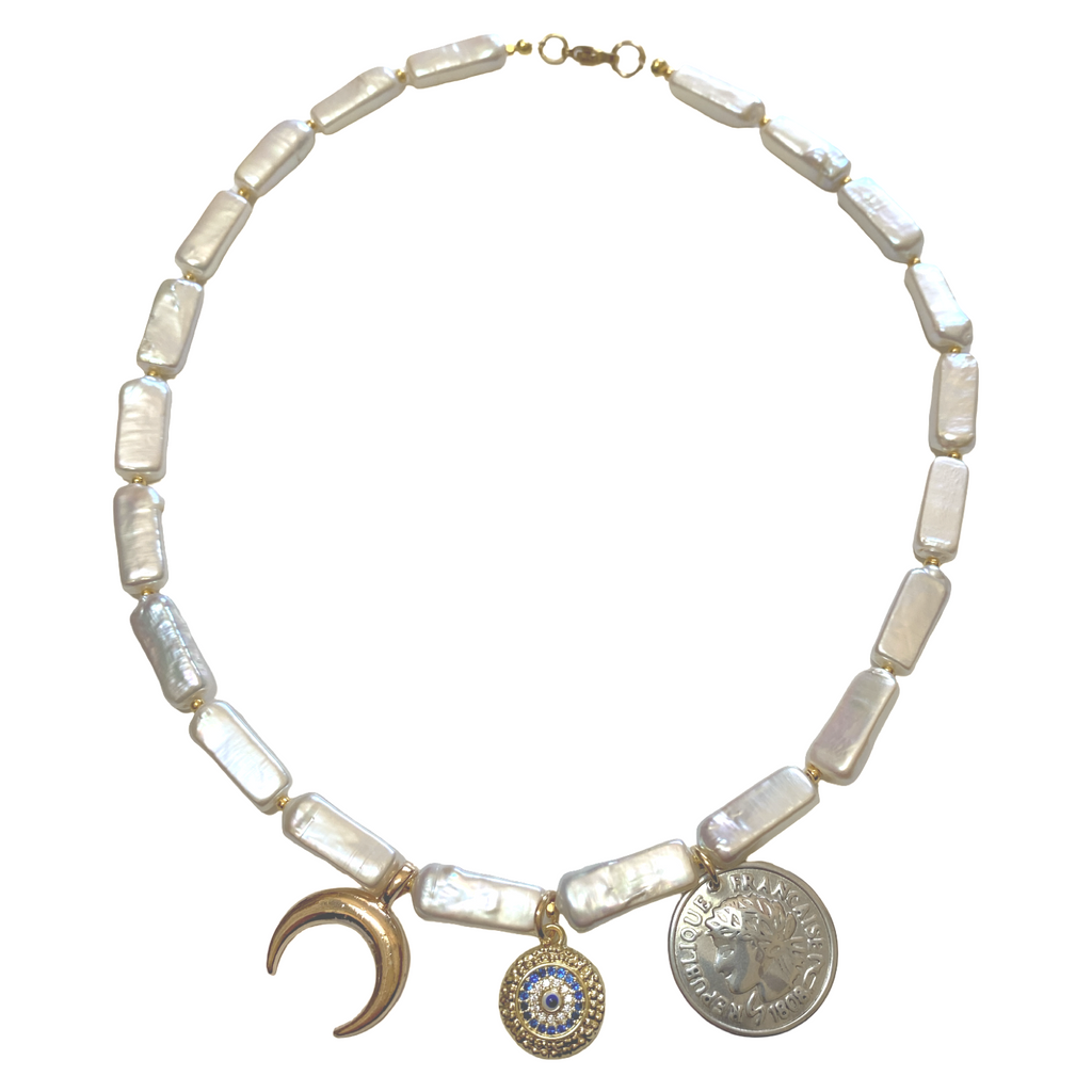Charming Bar Pearl necklace