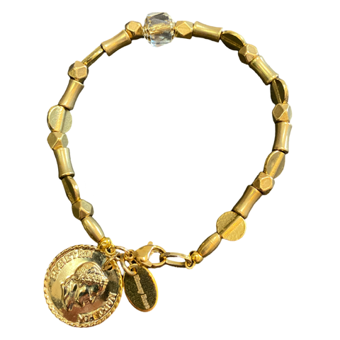 African coin bracelet