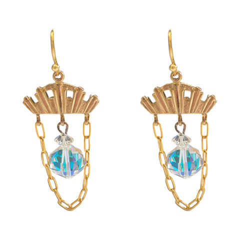 Deco Crystal chandelier earrings