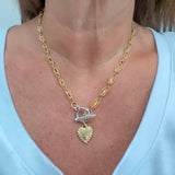 Heart toggle necklaces