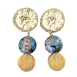 cloisonné drop earrings
