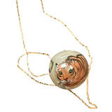 Glass Tiger Long Necklace