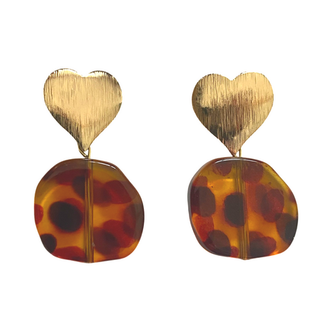 Heart Tortoise Earrings