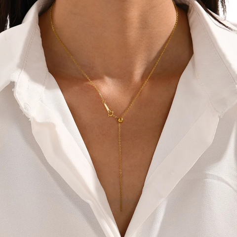 Delicate adjustable chain necklaces