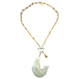 Gone Fishing Jade Necklace