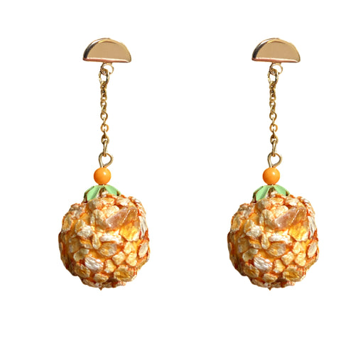 Orange crush earrings