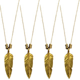 Feather necklaces