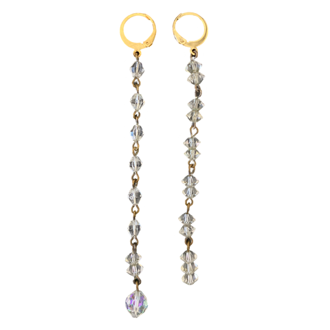 Crystal mismatched earrings