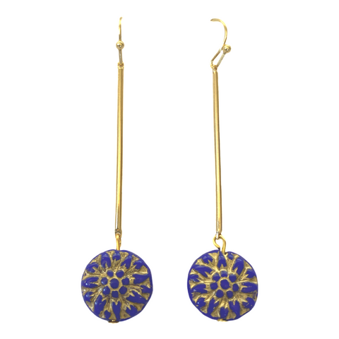 Cobalt Blue drop earrings