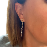 Delicate front to back earrings