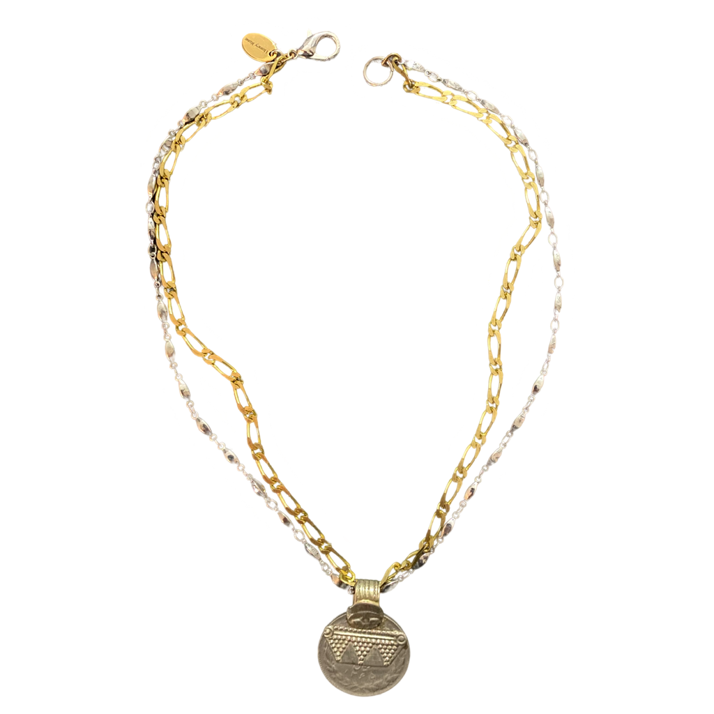 Tribal coin necklace