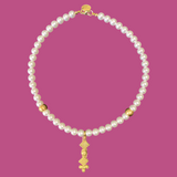 Pearl tribal necklace