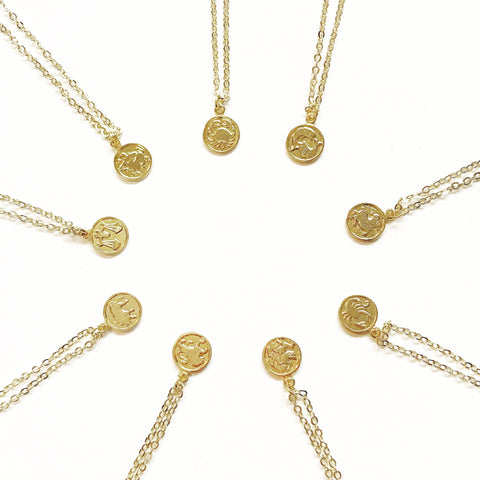 Zodiac Delicate Vintage Necklaces