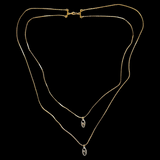 Double layered delicate necklace