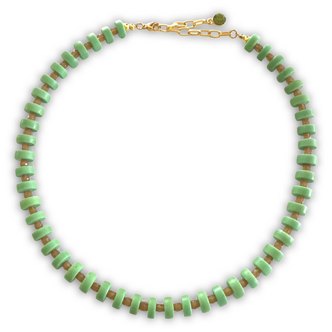 Summer green necklace