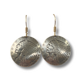Indian head coin earrings