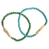 Turquoise Pearl bracelets