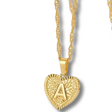 Heart Initial Necklaces